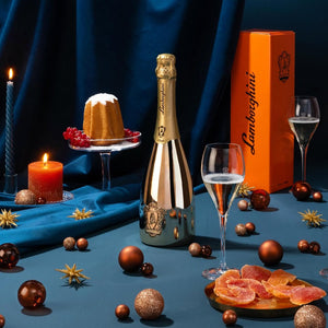 Lamborghini sparkling wine gold with gift box