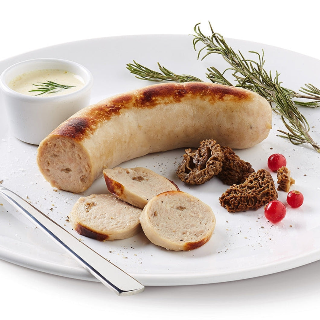 Boudin blanc Morels