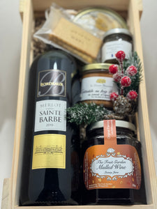 Premium Wine & Gourmet Wooden Box Set