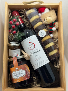 Gourmet Treats Wooden Hamper Box