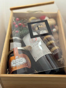 Gourmet Treats Wooden Hamper Box