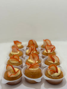 Mini Baba with Rum and Strawberry "12 Pcs"