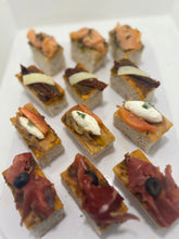 Load image into Gallery viewer, Assorted Tapas in Focaccia bread 12 Pcs
