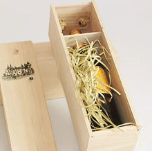 Load image into Gallery viewer, Single Wooden Wine box for gifts
