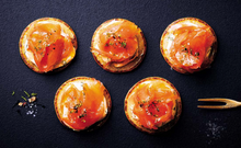 Load image into Gallery viewer, Mini Blinis smoked Salmon 12 Pcs
