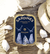 Load image into Gallery viewer, Sardines Vintage in olive oil Kaviari - organic
