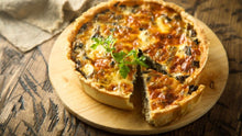 Load image into Gallery viewer, Quiche Mushroom &amp; Parmesan for  4 to 6 Pers
