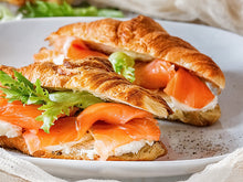 Load image into Gallery viewer, Mini Croissant with smoked Salmon 9 Pcs
