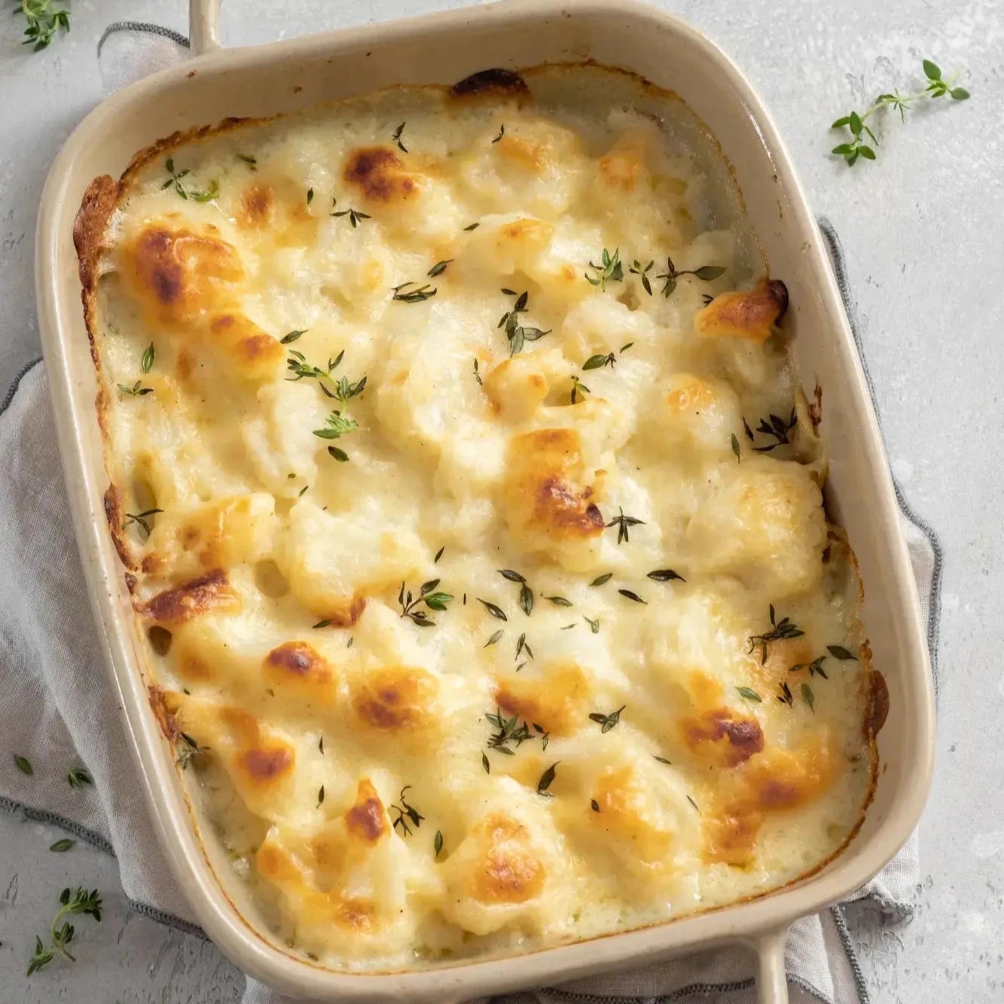 Cauliflower Gratin with Emmental Cheese for to Pers – F Taste