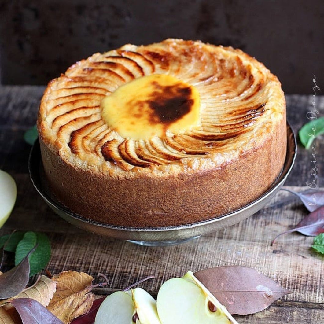 French Custard Pie - With Apples (Flan Parisien) for 6 to 8 Pers