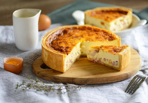 Quiche Lorraine Bacon & Emmental Cheese for 4 to 6 Pers
