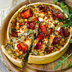Quiche Mediterranean with Feta for 4 to 6 Pers